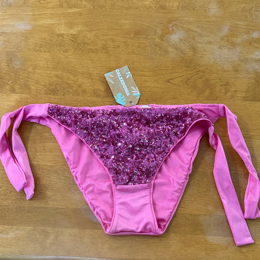 Pink Sequin Bikini Bottom